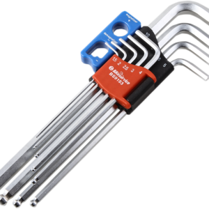 BIKESERVICE Magnetic Ball Point Hex Key- 9-Piece BS9103