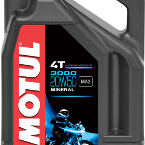 MOTUL 3000 Mineral 4T Engine Oil - 20W-50 - 1 U.S. gal. 107319