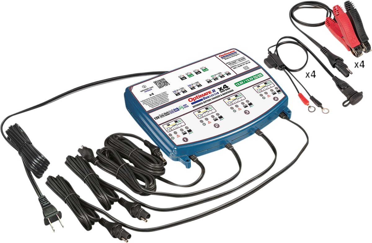 TECMATE Battery Charger/Maintainer - 4-Bank TM-575 - Image 2