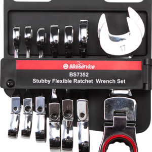 BIKESERVICE Flex-Head Wrench - 8-piece BS7352