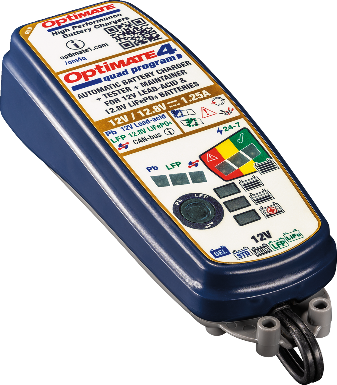 TECMATE Battery Charger/Maintainer - OptiMate* 4 - Quad Program TM631 - Image 4