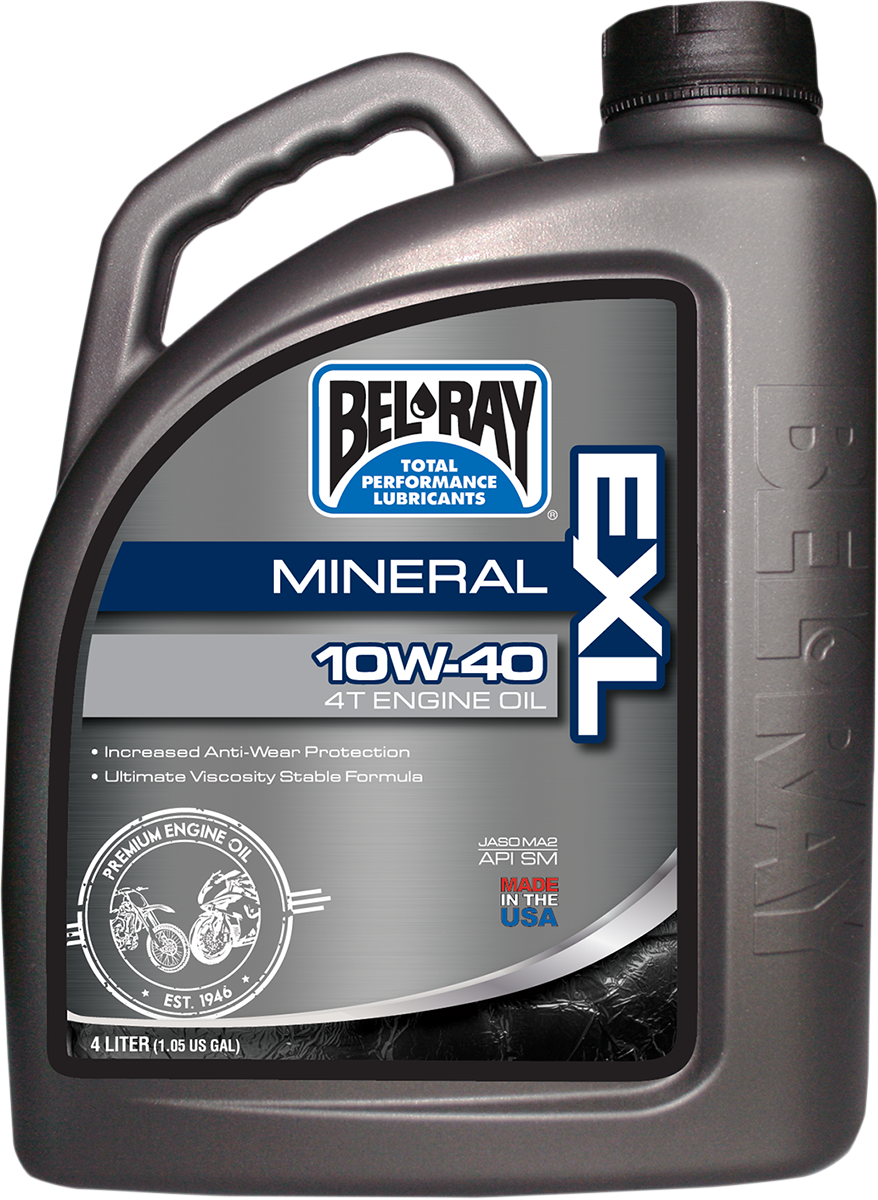 BEL-RAY EXL 4T Mineral Oil - 10W-40 - 4L 99090-B4LW