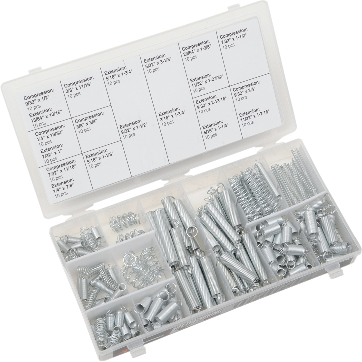 PERFORMANCE TOOL Spring Assortment - 200-Piece W5200