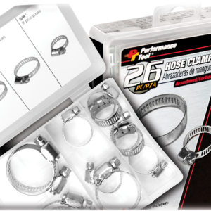 PERFORMANCE TOOL Hose Clamps - Assortment - 26-Piece W5348