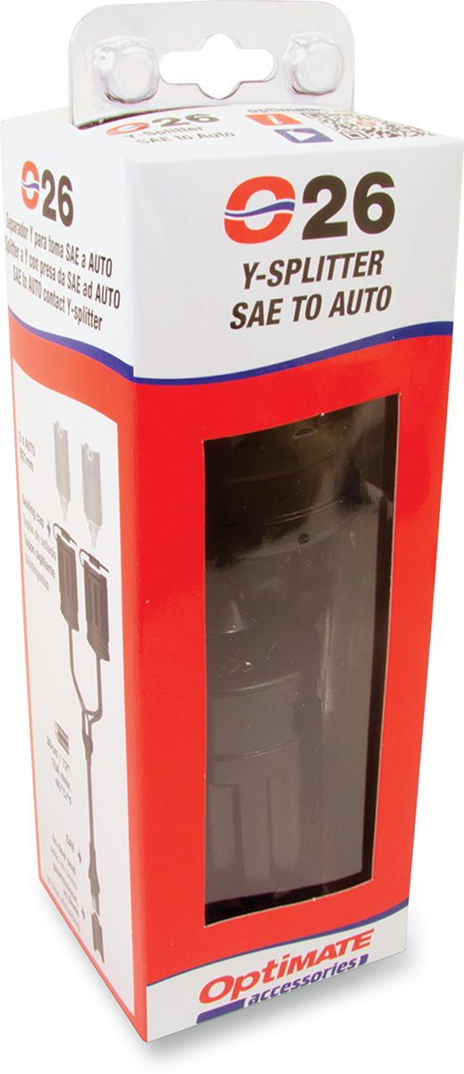 TECMATE Y-Splitter - SAE to Dual Socket Adapter O-26