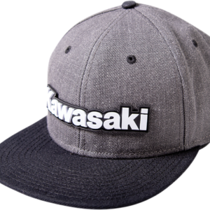FACTORY EFFEX Kawasaki Bold Snapback Hat - Charcoal/Black 24-86100