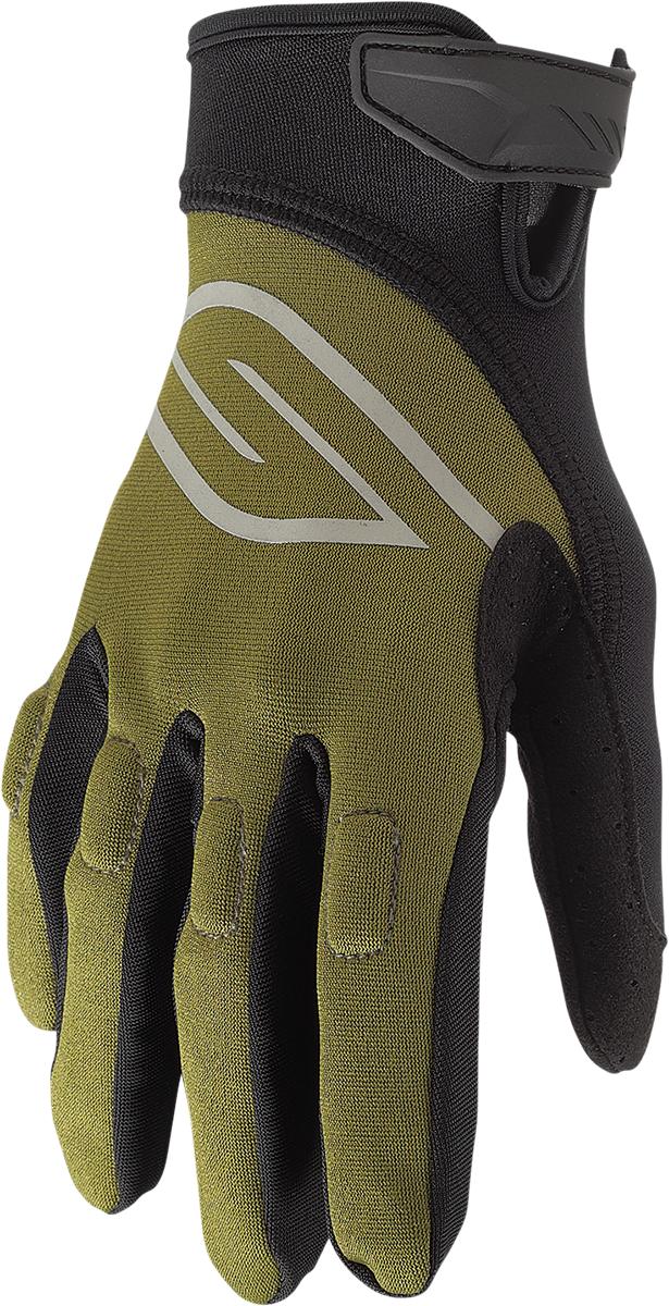 SLIPPERY Circuit Gloves - Olive/Black