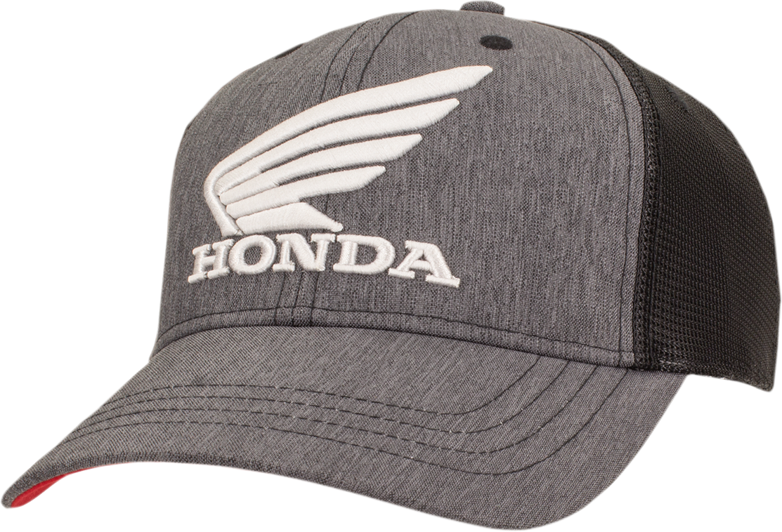 HONDA APPAREL Honda Utility Hat - Gray/Black/Red NP21A-H1829