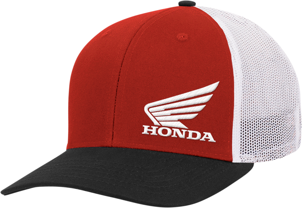 HONDA APPAREL Honda Wing Hat - Red/Black/White NP21A-H3162