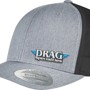 DRAG SPECIALTIES Drag Specialties Mesh Snapback Hat - Gray/Black NP22E-H710