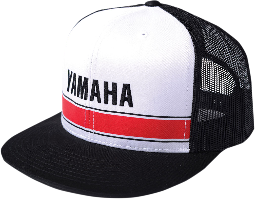 FACTORY EFFEX Yamaha Vintage Snapback Hat - White/Black 18-86300