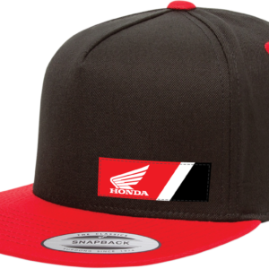 FACTORY EFFEX Honda Wedge Hat - Black/Red 23-86300