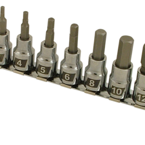 CRUZTOOLS Socket Bit Set - Hex - Metric ME38HBS