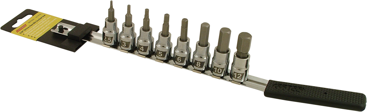 CRUZTOOLS Socket Bit Set - Hex - Metric ME38HBS