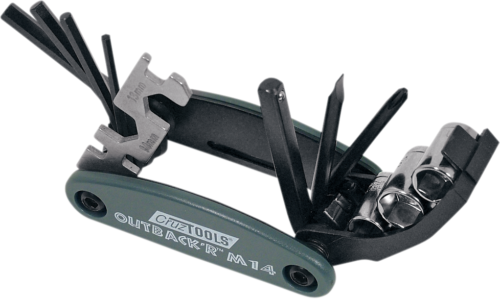 CRUZTOOLS Multi-Tool - Folding - Combination Hex/Slotted/Phillips OM14