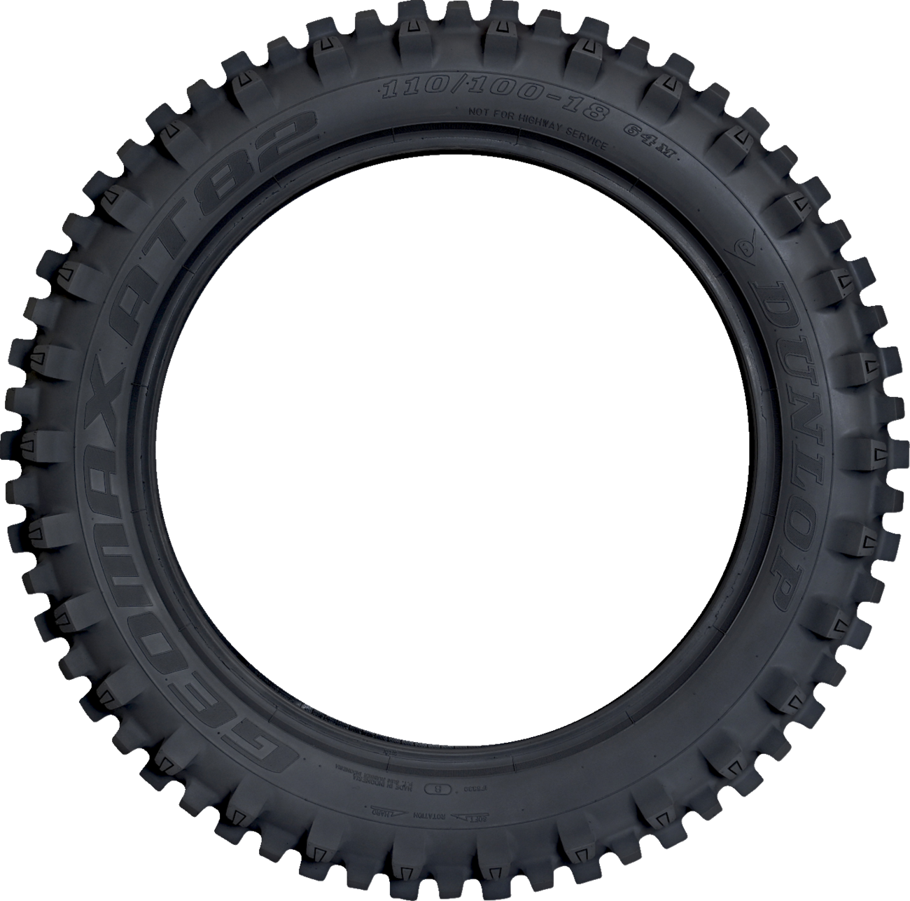 DUNLOP Tire - Geomax AT82 - Rear - 110/90-19 - 62M 45261502 - Image 3